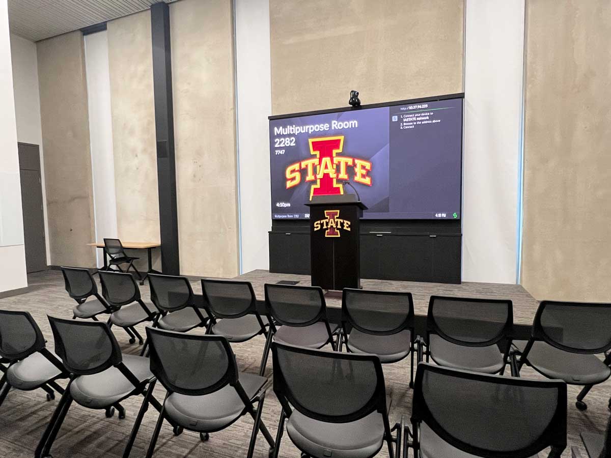 ISU LED Wall Broadcasting room