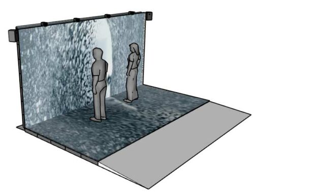 Direct View LED Bench Cave Configuration