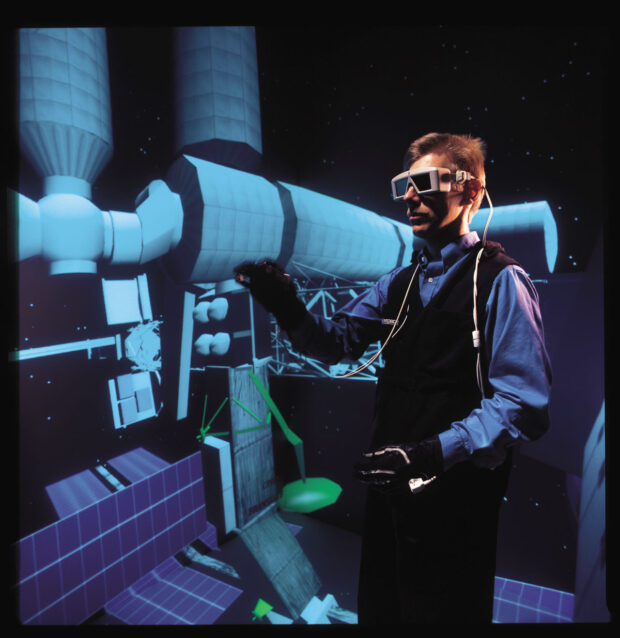 Single user of an early CAVE